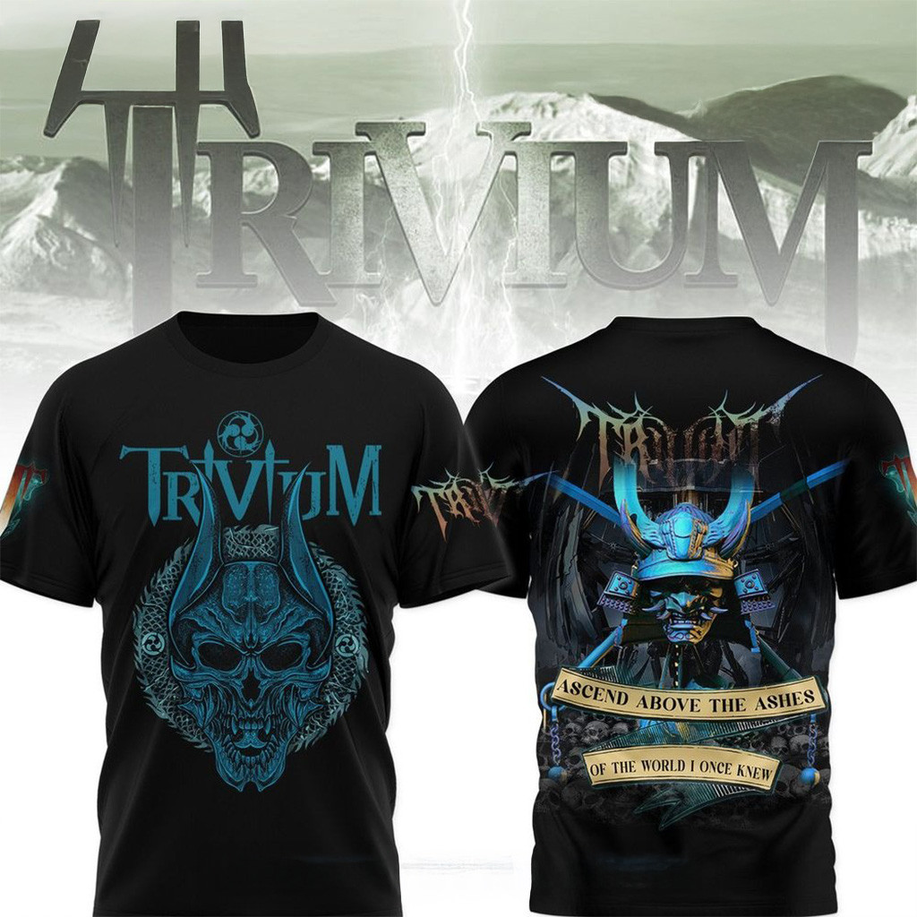 Trivium Ascend Above The Ashes Tour 2025 Shirt Music Related Gifts For Guys-1