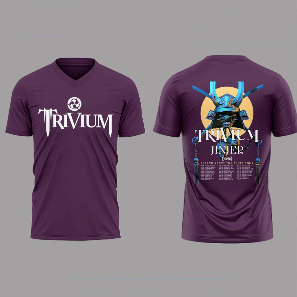 Trivium Band Ascend Above The Ashes Tour 2025 Shirt Trivium Merch Presents For Music Lovers-1