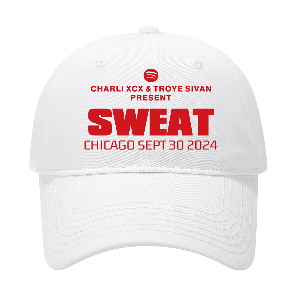 Troye Sivan x Charli XCX Sweat Tour Merch Sweat Chicago Sept 30 2024 Hat Father's Day Present-1