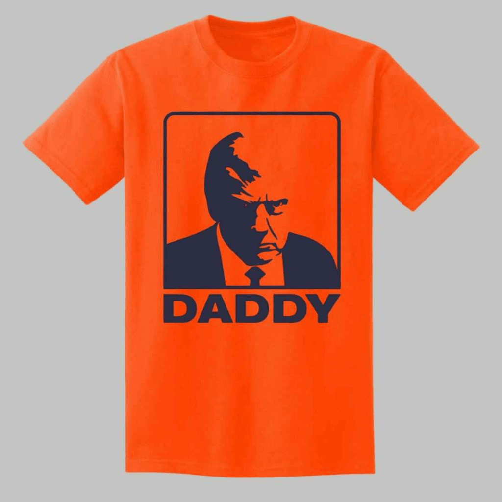 Trump Daddy Shirt Orange President Trump 45 47 Merch Patriotic T-Shirt Gifts For Dad-1