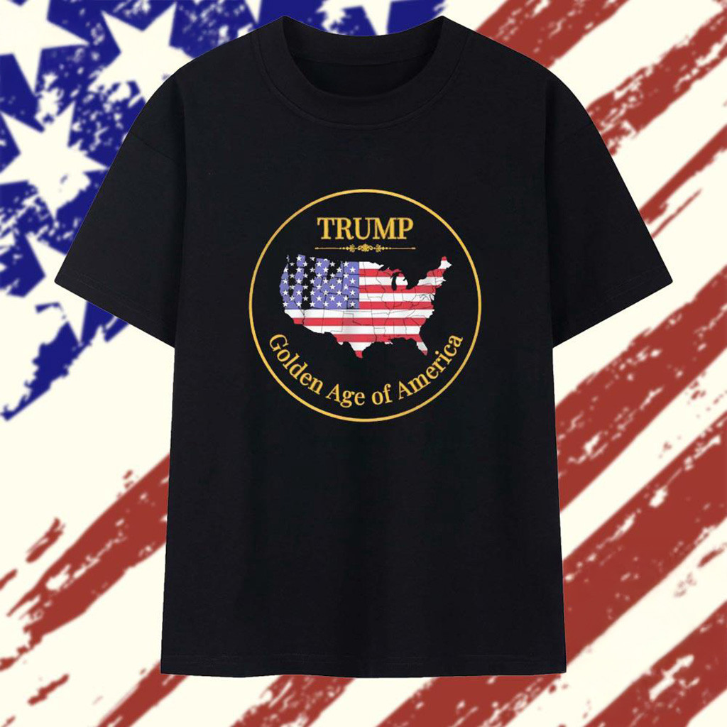 Trump Golden Age Of America Map T-Shirt Best Gifts For Dad-1