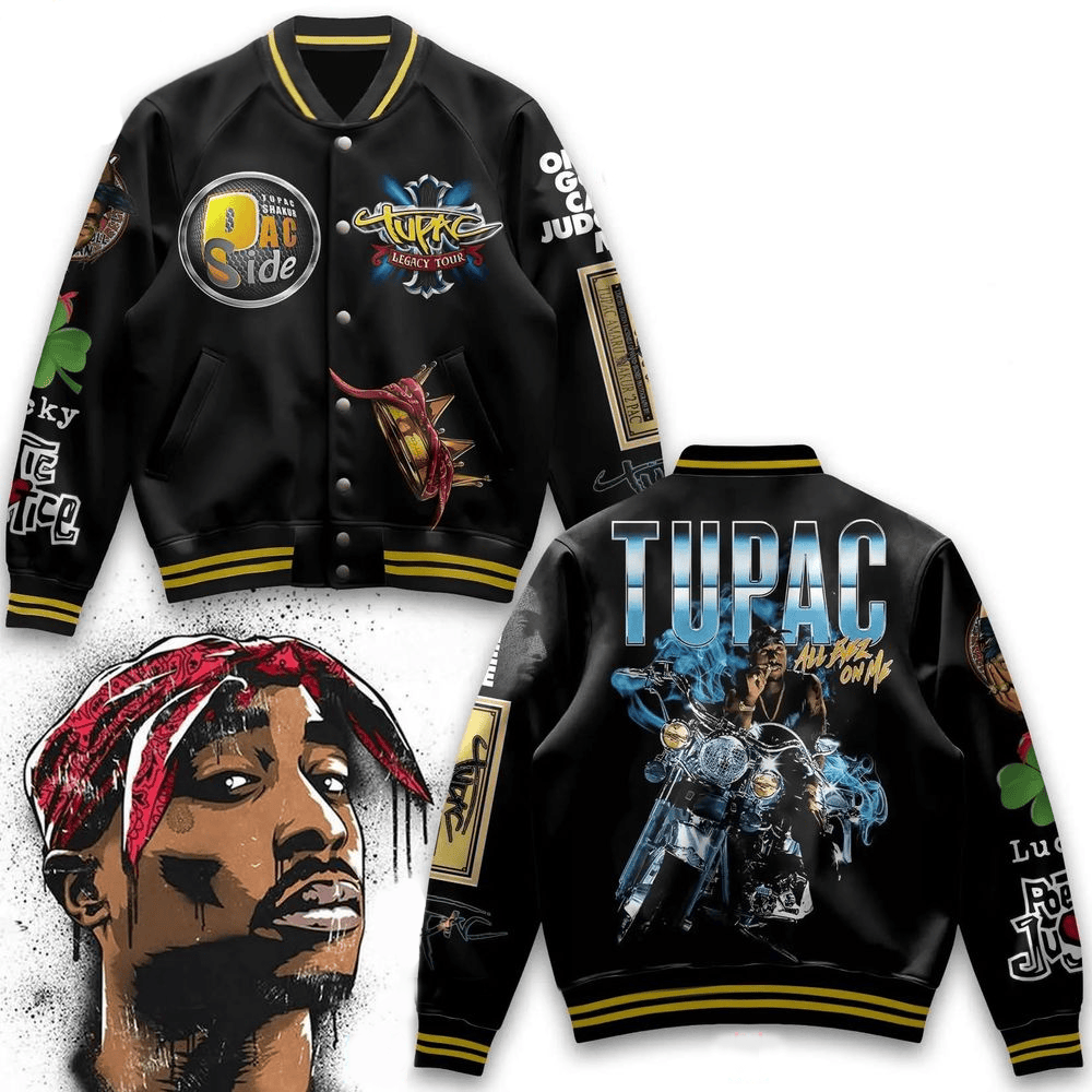 Tupac Shakur Legacy Tour Varsity Jacket Tupac Shakur Merch Father's Day Presents For Son-1