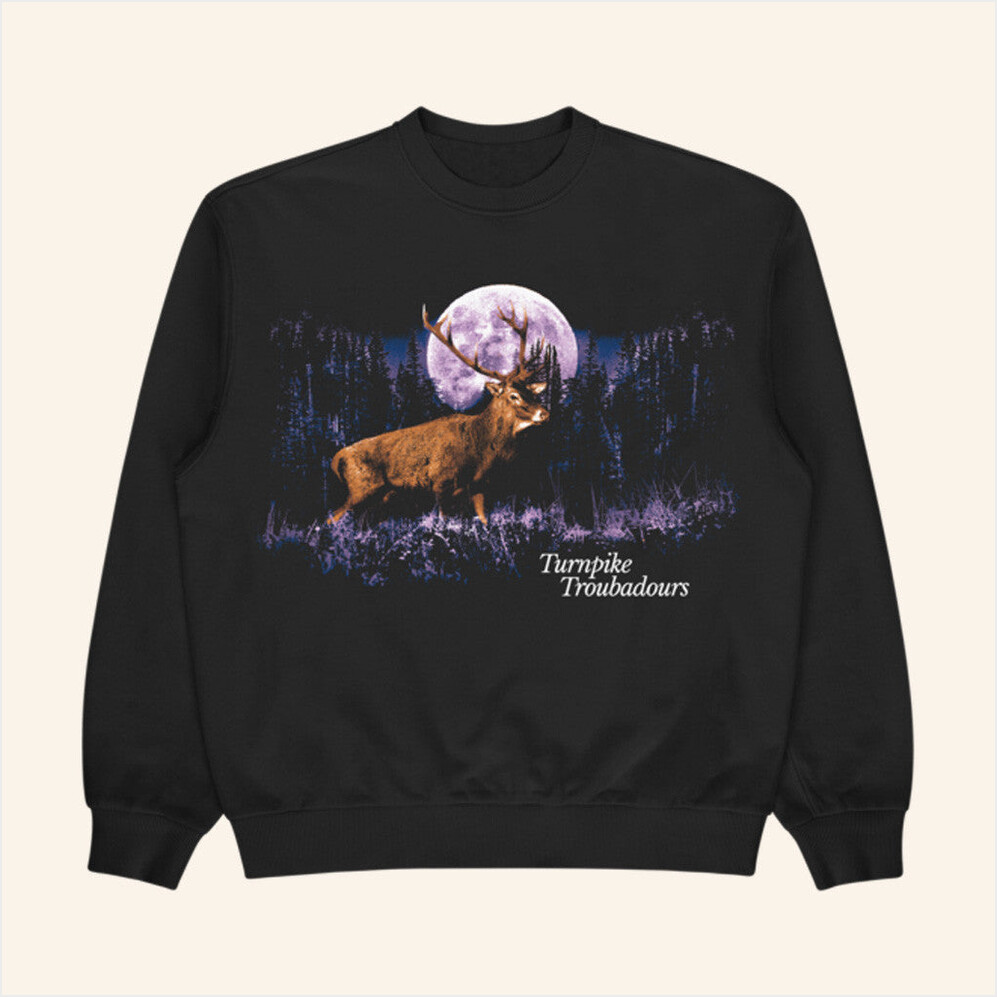 Turnpike Troubadours Merch Moon Buck Crewneck Sweatshirt Gifts For Music Fans Gifts For Friends-1