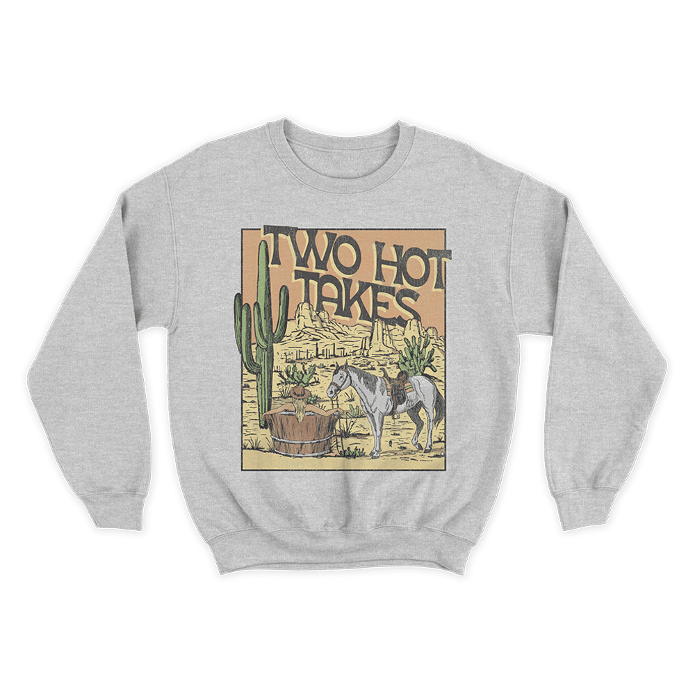 Two Hot Takes Merch Desert Horse Sweatshirt Mother's Day Gifts For For Wife From Husband-1