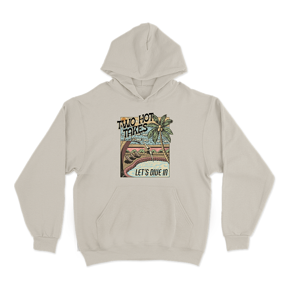 Two Hot Takes Merch Let's Dive In Hoodie Perfect Father's Day Gifts-1