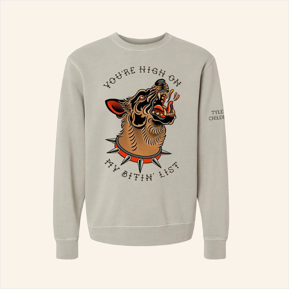 Tyler Childers Merch Bitin List Dog Sweatshirt Birthday Gifts For Him Gifts For Fans Christmas Presents-1