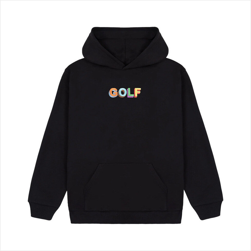 Tyler The Creator Merch Logo Black Hoodie Golf Wang Merch Gifts For Friends Gifts For Sister-1