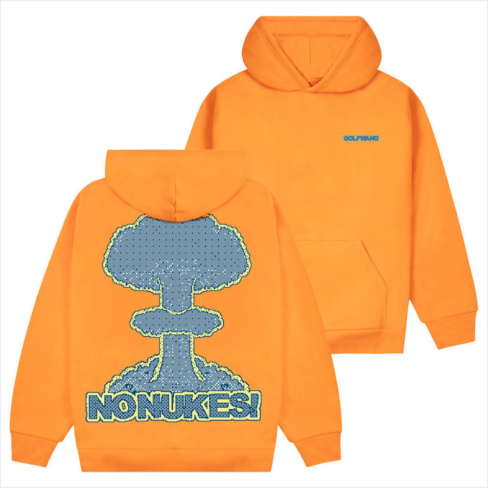 Tyler The Creator Merch No Nukes Pixel Hoodie Golf Wang Merch Gifts For Her Gifts For Besties-1