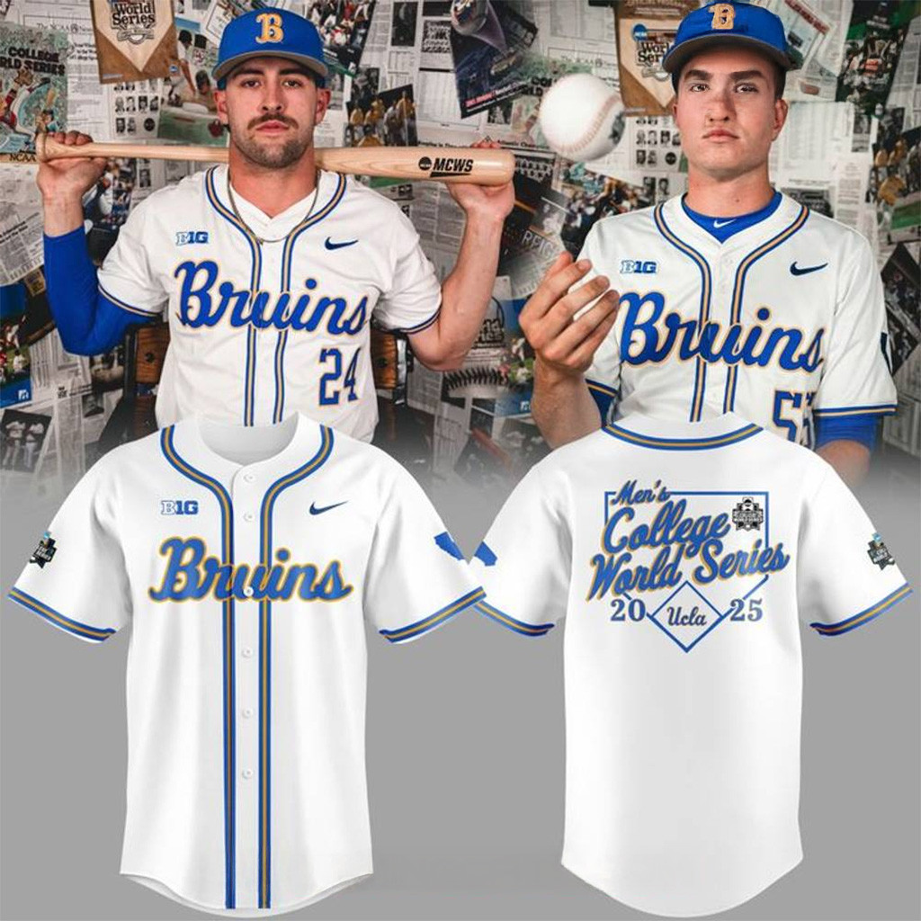 UCLA Bruins Men's College World Series 2025 Jersey UCLA Merch Present For Husband-1