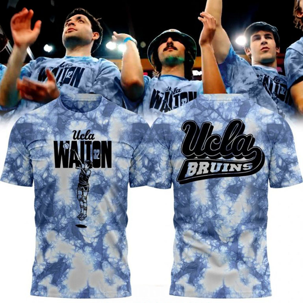 UCLA Men's Basketball Bill Walton Tie Dye T-Shirt Father's Day Gifts For Son In Law-1