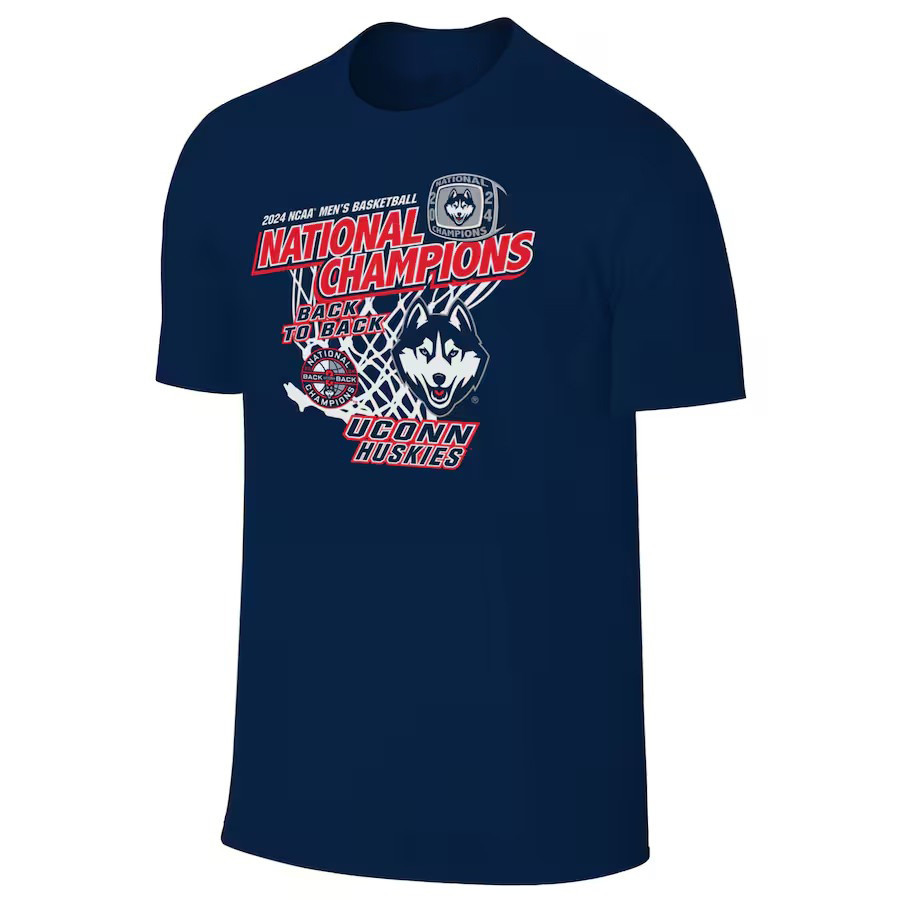 UConn Huskies 2024 NCAA Men's Basketball National Champions Shirt Best Gift For A Basketball Fan-1