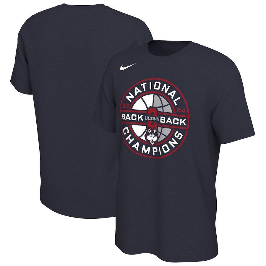 UConn Huskies Back-To-Back NCAA Men's Basketball National Champions Shirt Husband Gifts-1