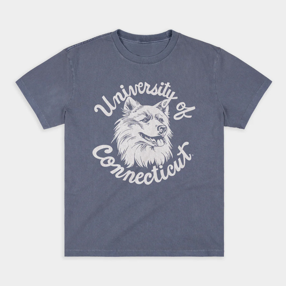 UConn Retro Husky Logo T-Shirt Gift Ideas For Boyfriend-1