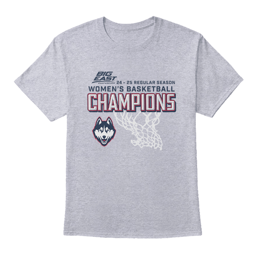 UConn Women's Basketball 2024 2025 Regular Season Champions Shirt Basketball Fan Gifts-1