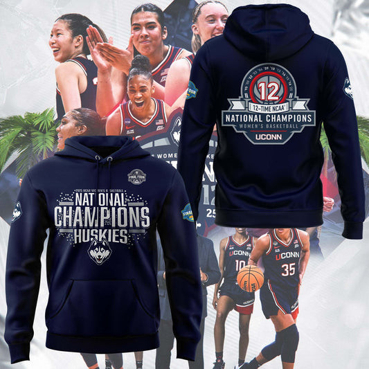 UConn Women's Basketball National Champions Hoodie Best Gift For A Basketball Fan-1