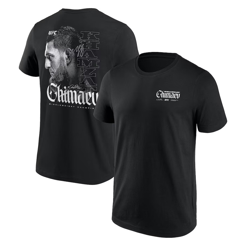 UFC 319 Merch UFC Khamzat Chimaev 319 Champion T-Shirt Black Gifts For Fans-1