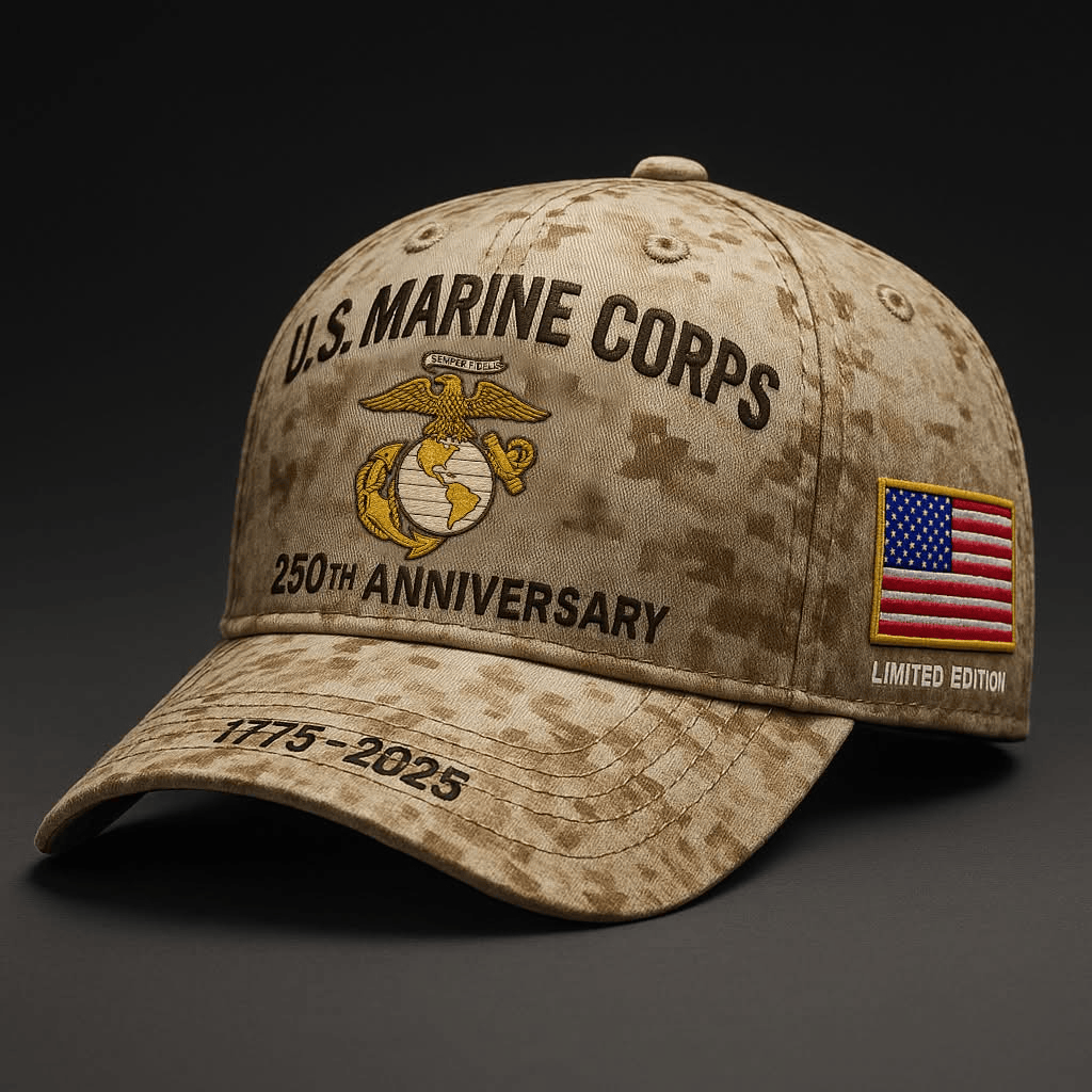 US Marine Corps 250th Anniversary 1775 2025 Hat Proud Marines Cap Gifts For Dad-1
