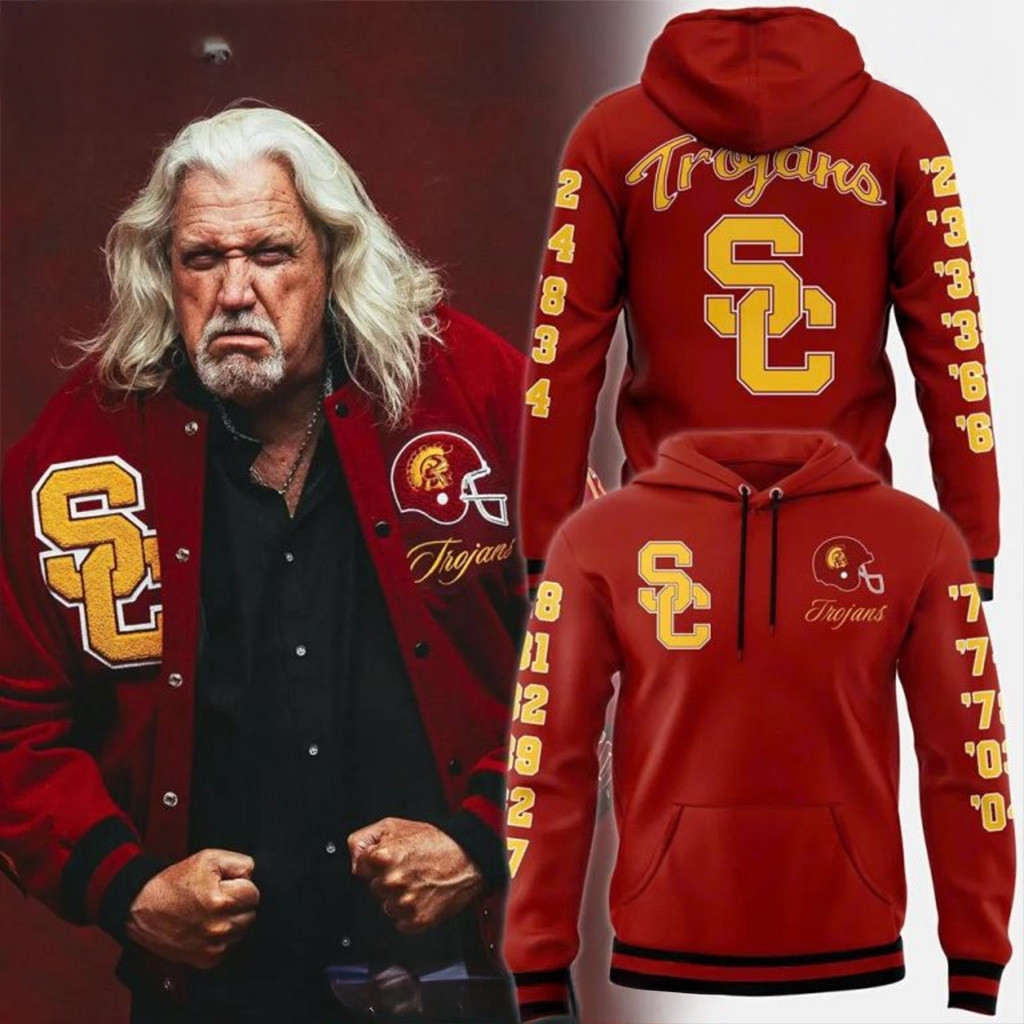 USC Football x Rob Ryan Hoodie USC Merch Good Gifts For Boyfriend-1
