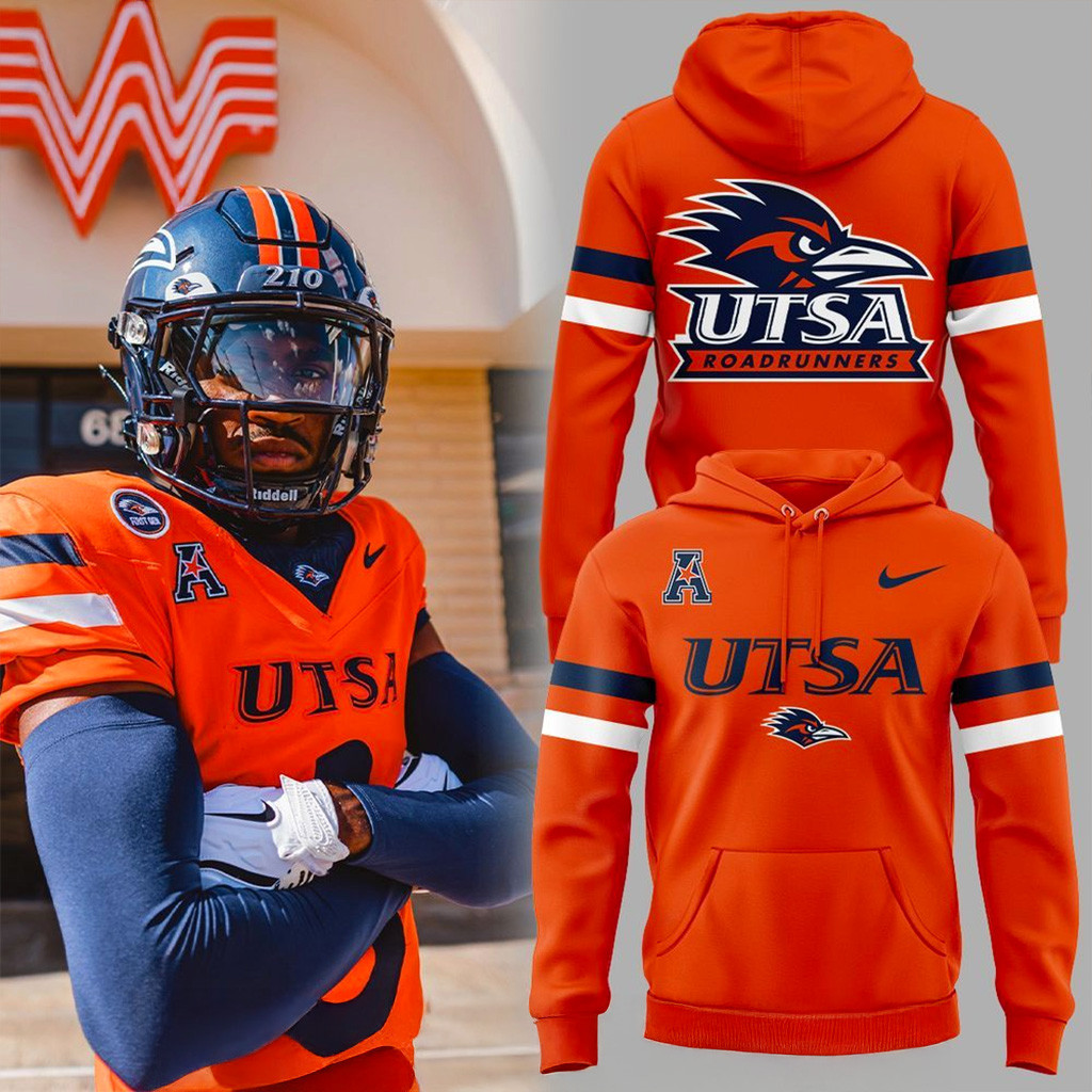 UTSA Roadrunner Blaze Hoodie Utsa Roadrunner Merch Unique Gifts For Football Lovers-1