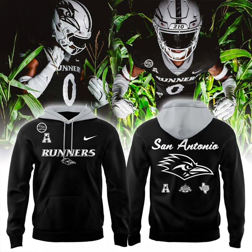 UTSA Roadrunners Back in Black Uniform Hoodie Roadrunners Merch Xmas Gifts For Father-1
