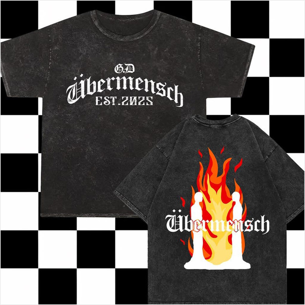 Ubermensch Gdragon World Tour 2025 In US Mineral Wash Shirt GDragon BigBan Shirt G Dragon Merch-1