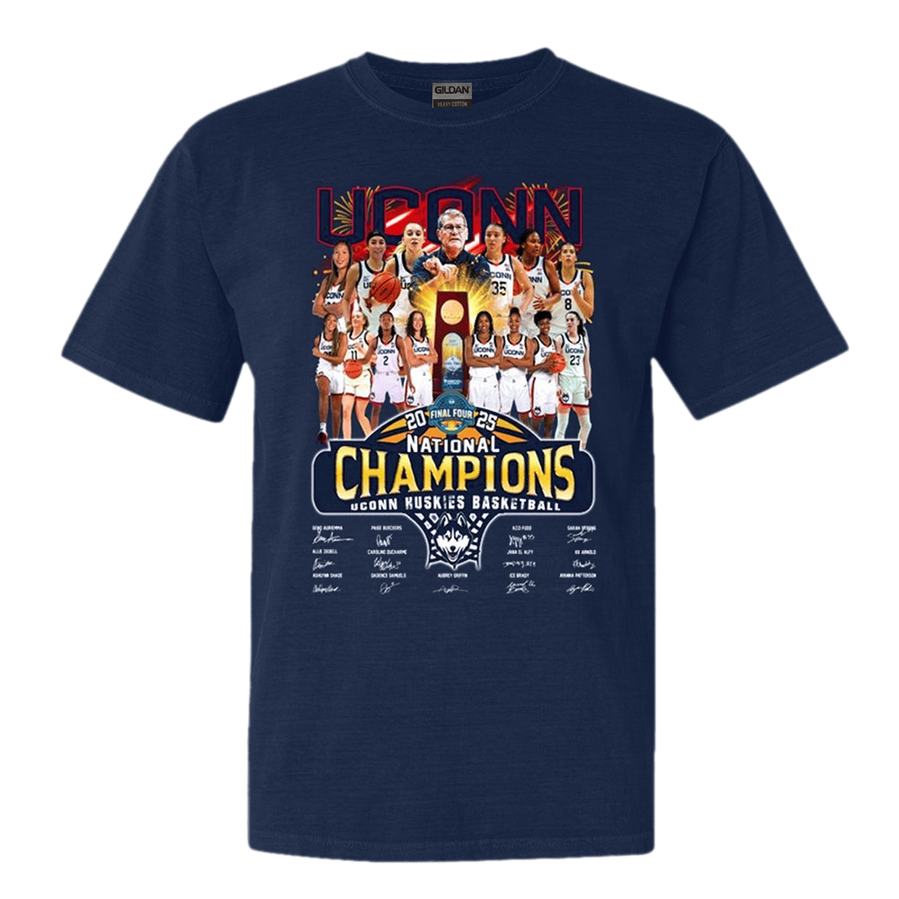 Uconn Huskies National Champions Basketball 2025 Shirt Uconn Merch Special Mothers Day Gift-1