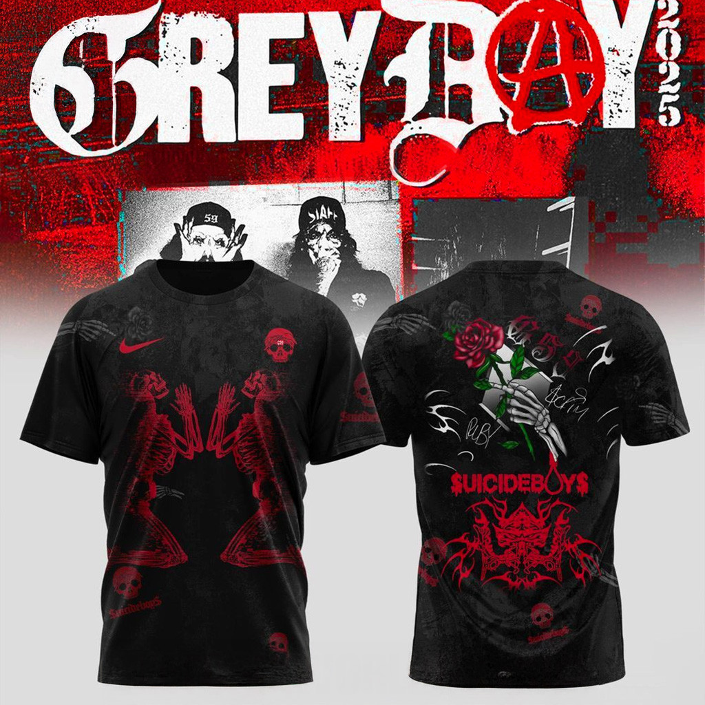 Uicideboy Grey Day Tour Merch 2025 T-Shirt Fan Merch Gifts For Him-1