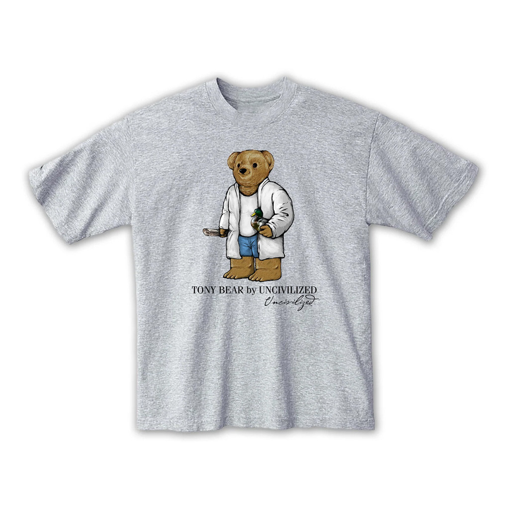 Uncivilized Merch Uncivilized Tony Bear T-Shirt T-Shirt Gifts For Dudes-1