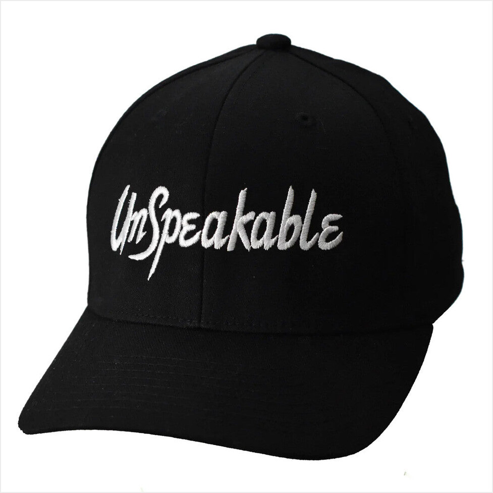 Unspeakable Merch Black Embroidered Hat Birthday Gift Ideas For Him Gifts For Friends Christmas Presents-1