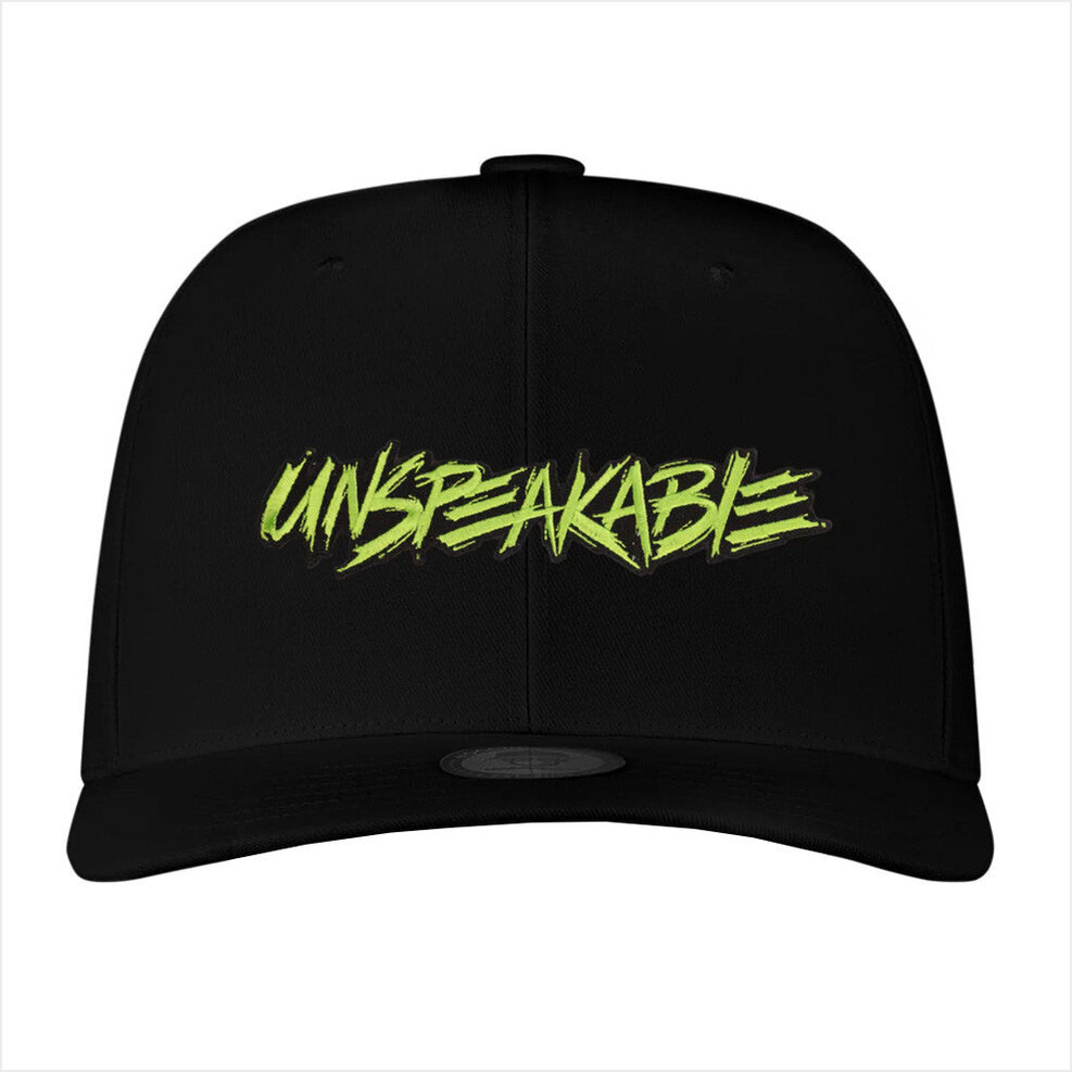 Unspeakable Merch Black Embroidered Hat Gifts For Dudes Birthday Gifts For Best Friend-1