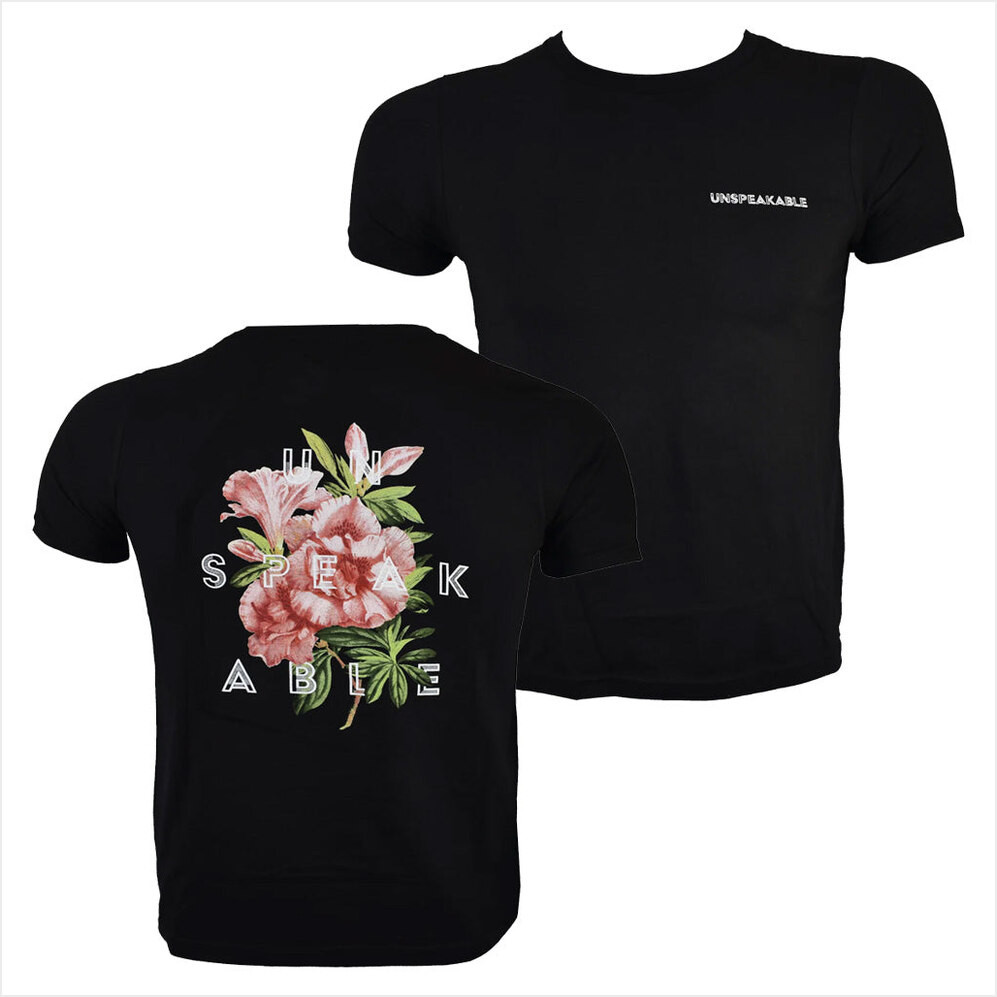 Unspeakable Merch Black Floral T-Shirt Gift Ideas For Her Birthday Gifts For Besties-1 Unspeakable Merch Black Floral T-Shirt Gift Ideas For Her Birthday Gifts For Besties-1