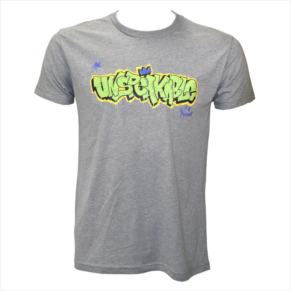 Unspeakable Merch Grey Graffiti T-Shirt Gifts For Friends Birthday Gifts For Sister-1