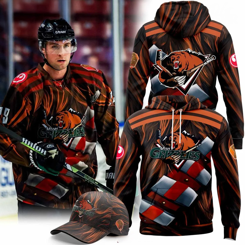 Utah Grizzlies x Galaxy 2025 Hoodie Utah Grizzlies Merch Fathers Day Gifts For Husband-1