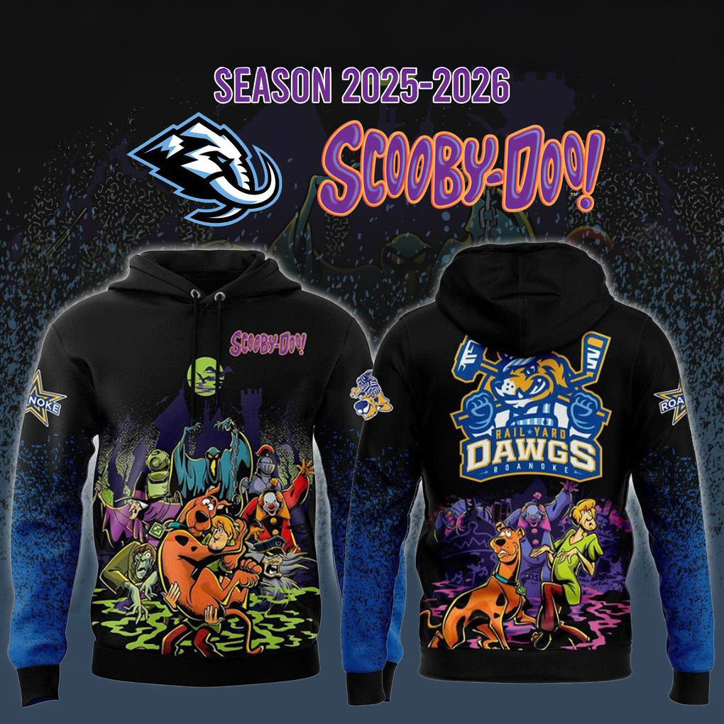 Utah Mammoth X Scooby Doo Night 2025 Special Hoodie Presents For Hockey Fans-1