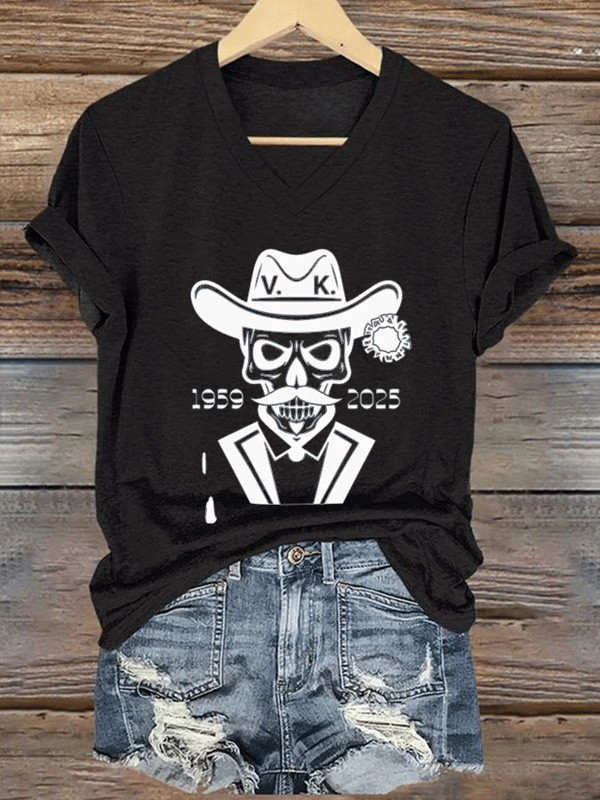 VK 1959 2025 I'm Your Huckleberry V-neck Shirt RIP Val Kilmer Clothing Gifts For Fans-1