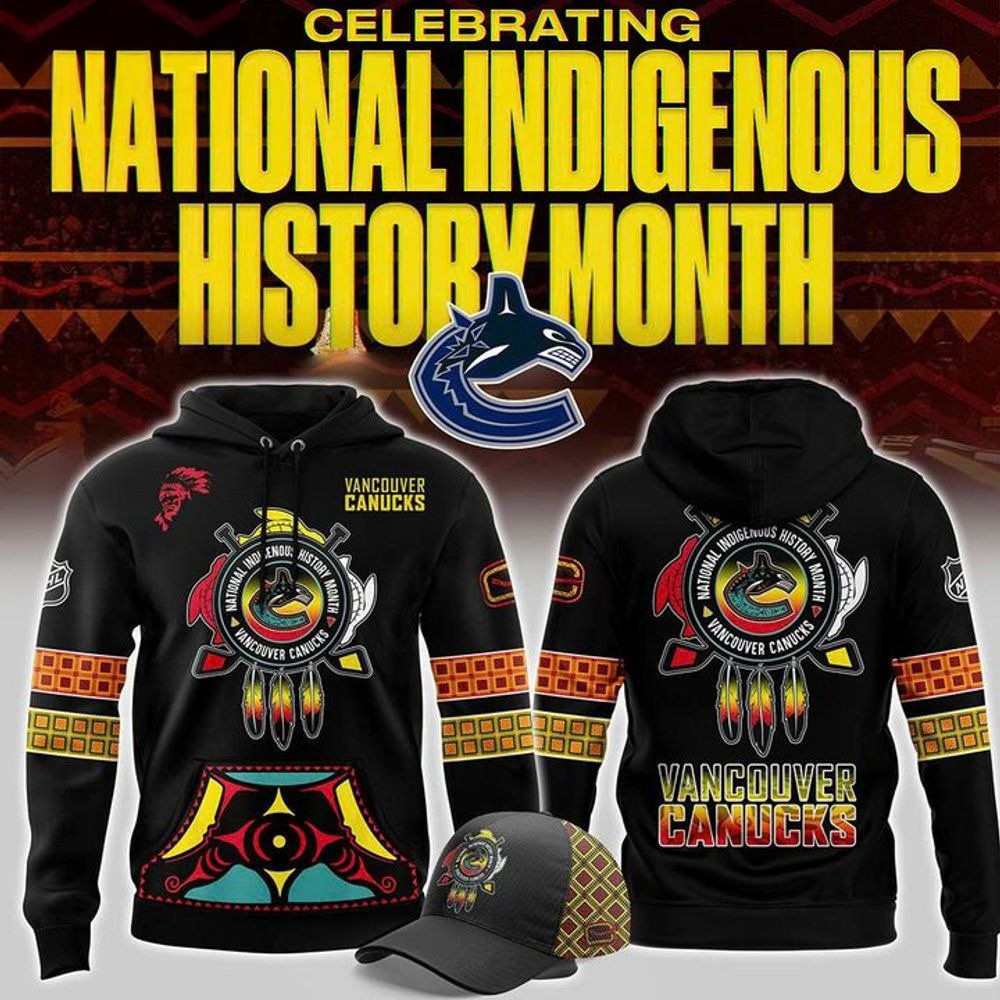 Vancouver Canucks 2025 National Indigenous History Month Hoodie Vancouver Canucks Merch-1