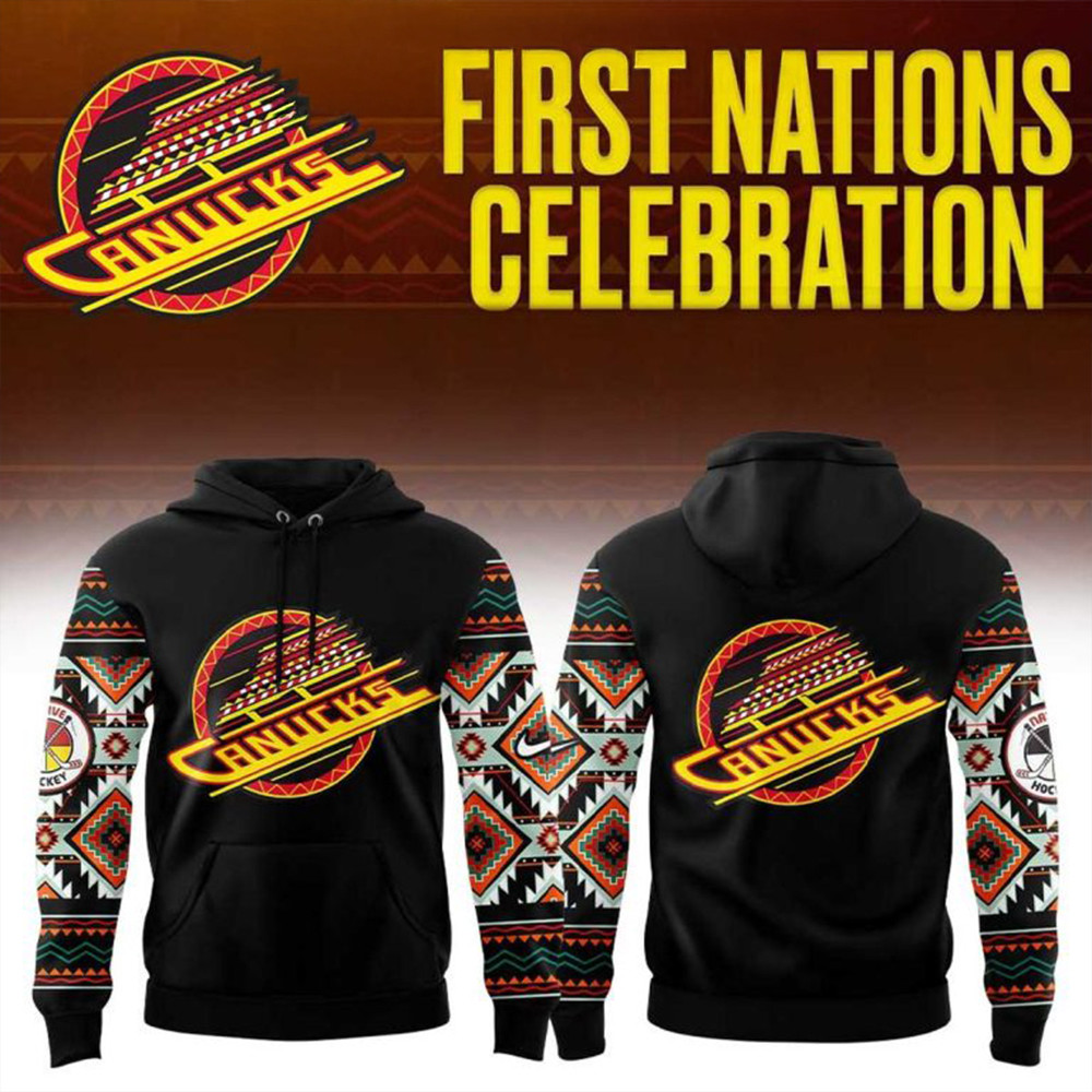 Vancouver Canucks First Nations Celebration Hoodie Gifts For Hockey Fan-1