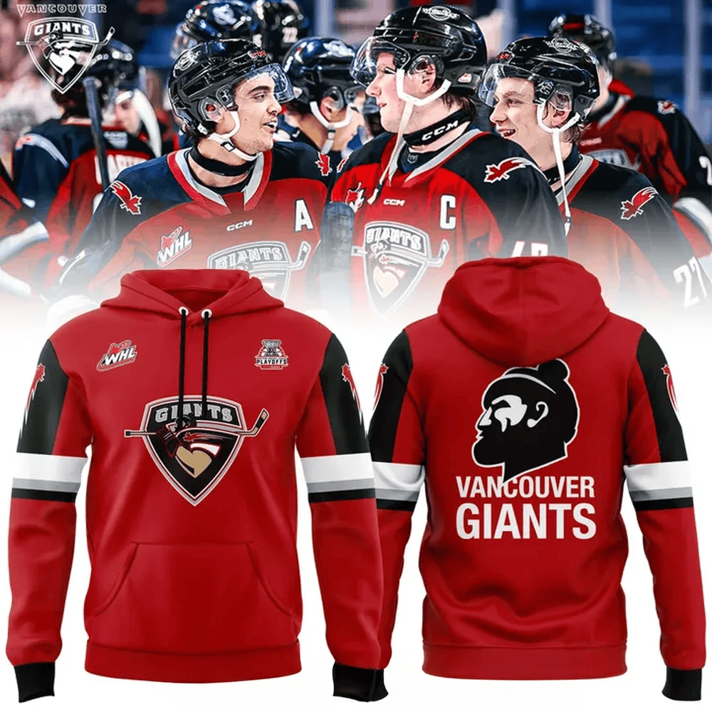 Vancouver Giants WHL PlayOffs Clinched 2025 Hoodie Vancouver Giants Merch Fathers Day Presents-1