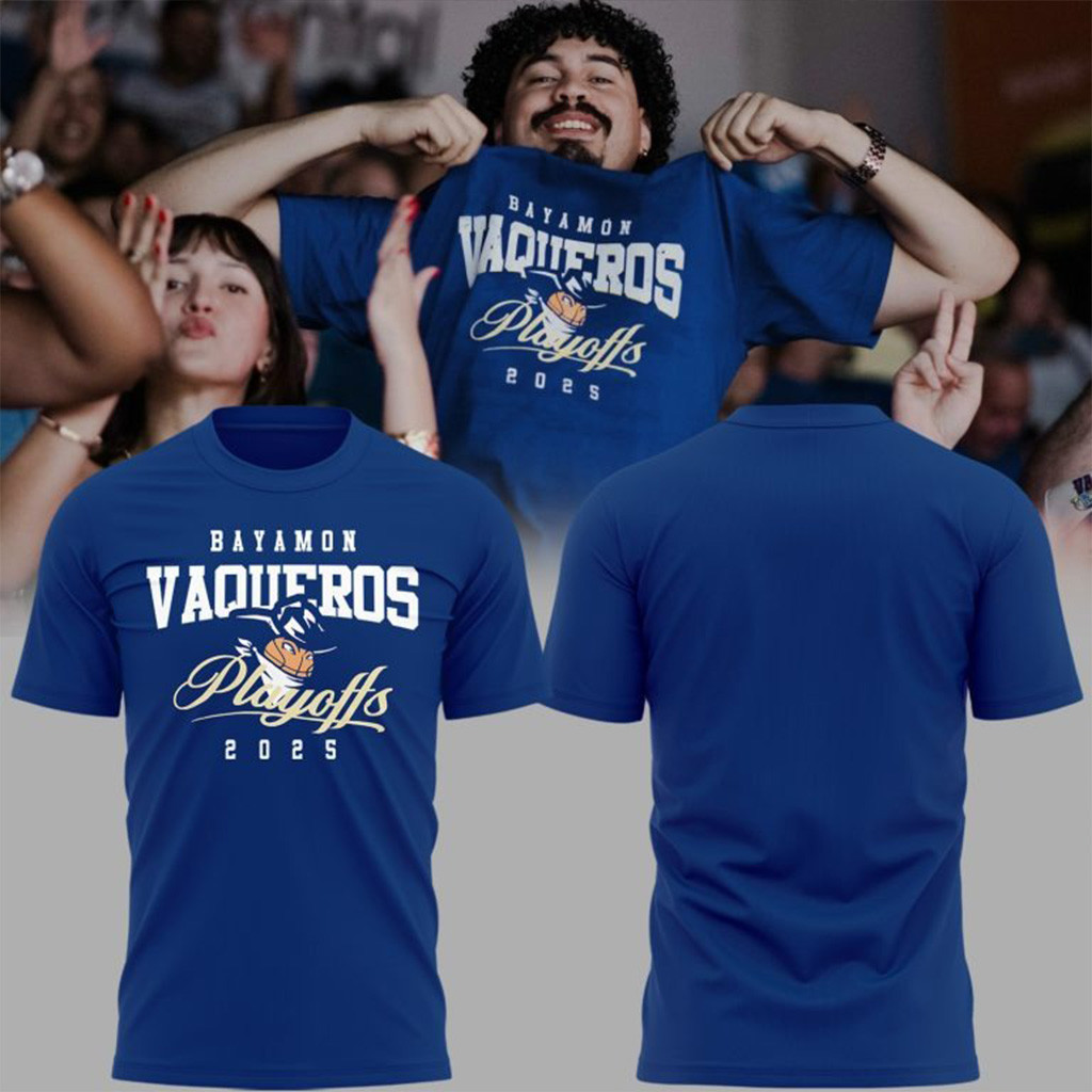 Vaqueros De Bayamon Playoffs 2025 T-Shirt Best Gift For A Basketball Fan-1