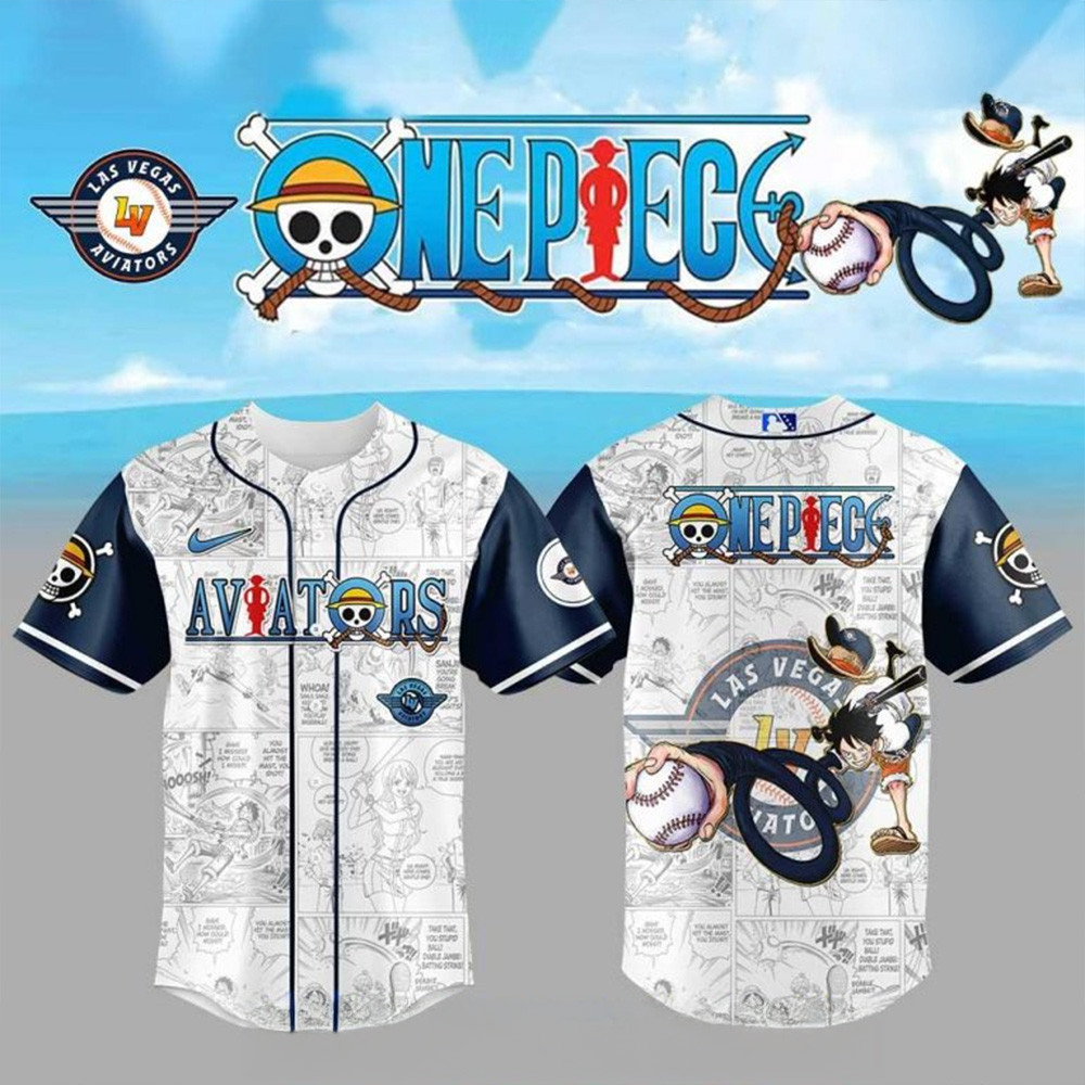 Vegas Aviators One Piece Night Game Special Baseball Jersey Vegas Aviators Merch Dad Gifts-1