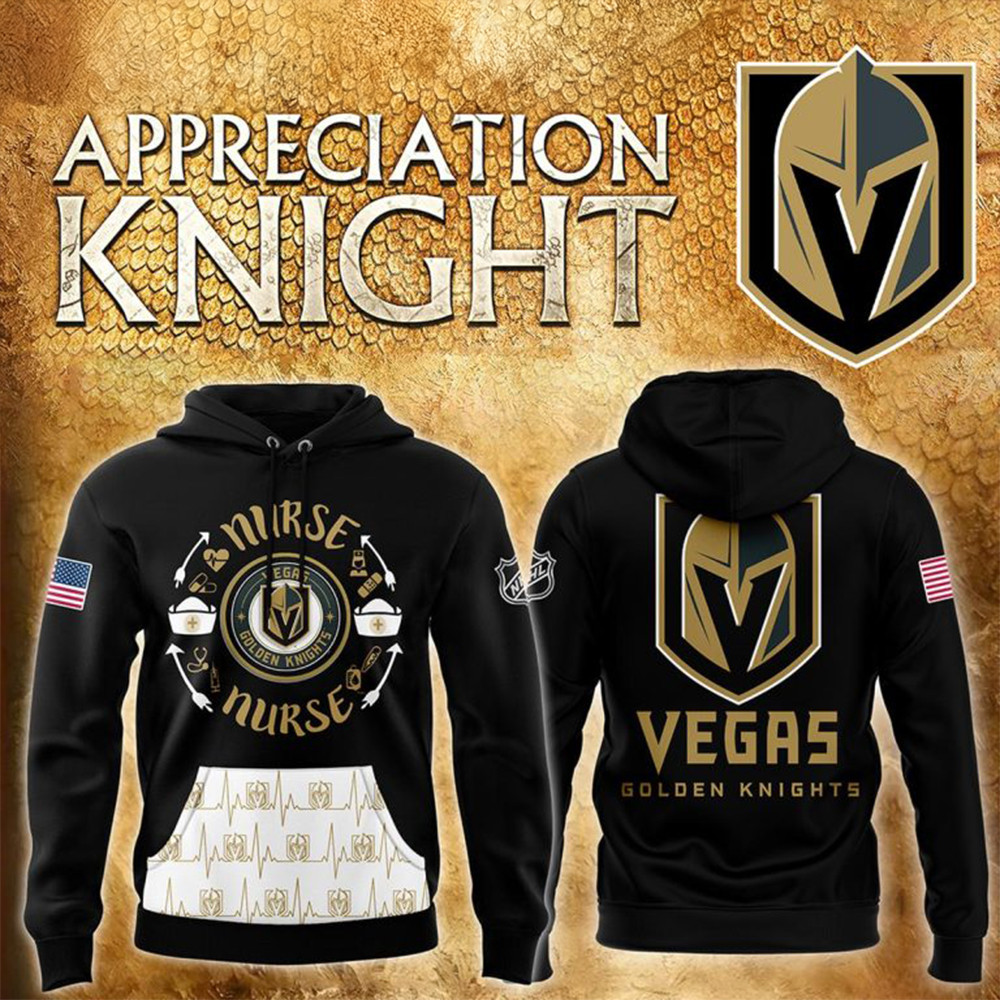 Vegas Golden Knights 2024 Healthcare Appreciation Night Celebrate Hoodie Ice Hockey Fan Gifts-1