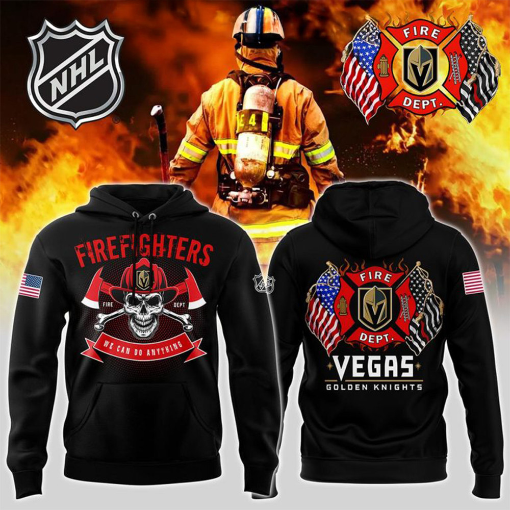 Vegas Golden Knights For 2024 Firefighter Appreciation Hoodie Gifts For Ice Hockey Fans-1