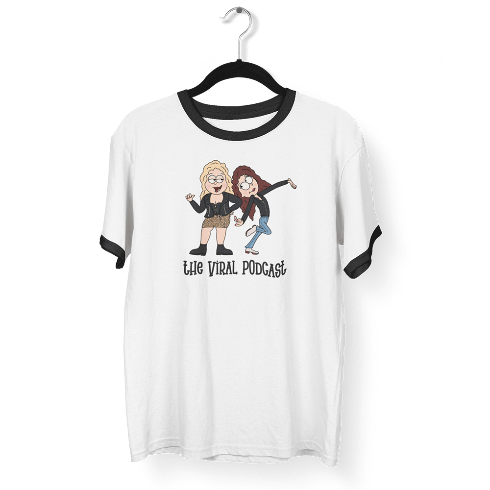 Viral Podcast Merch Cartoon Girls T-Shirt Mothers Day Present Ideas-1