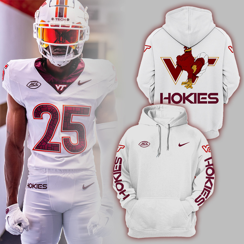 Virginia Tech Hokies Football 2025 White Fan Gift-1