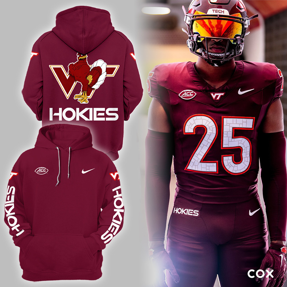Virginia Tech Hokies Football Ncaa 2025 Hoodie Gift For Hokies Fans-1