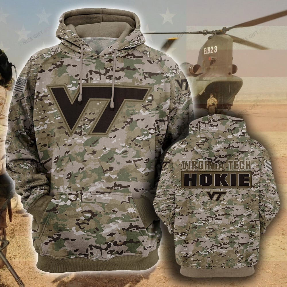 Virginia Tech Hokies Football Ncaa 2025 Veteren Veteran Fan Gift-1