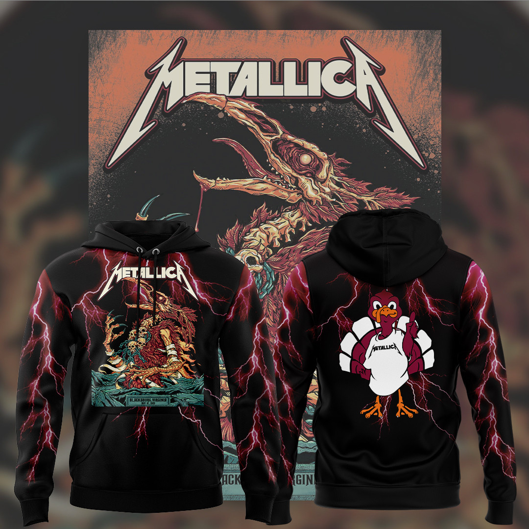 Virginia Tech Metallica M72 World Tour 2025 Hoodie Gift For Fan-1