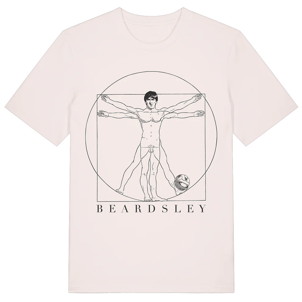 Vitruvian Beardsley T-shirt Funny Father's Day Gifts-1