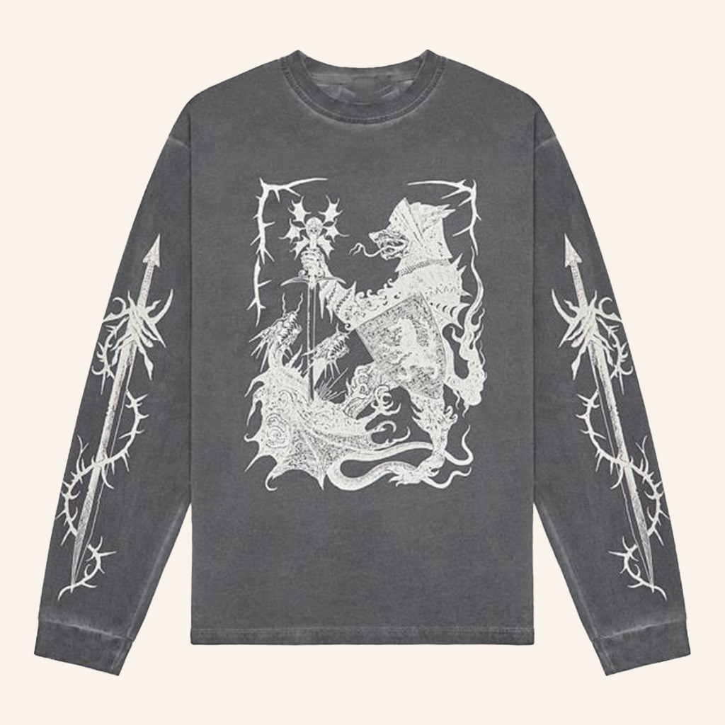 Volchok Merch Warrior Wolf Long Sleeve T-Shirt Gifts For Best Friends-1