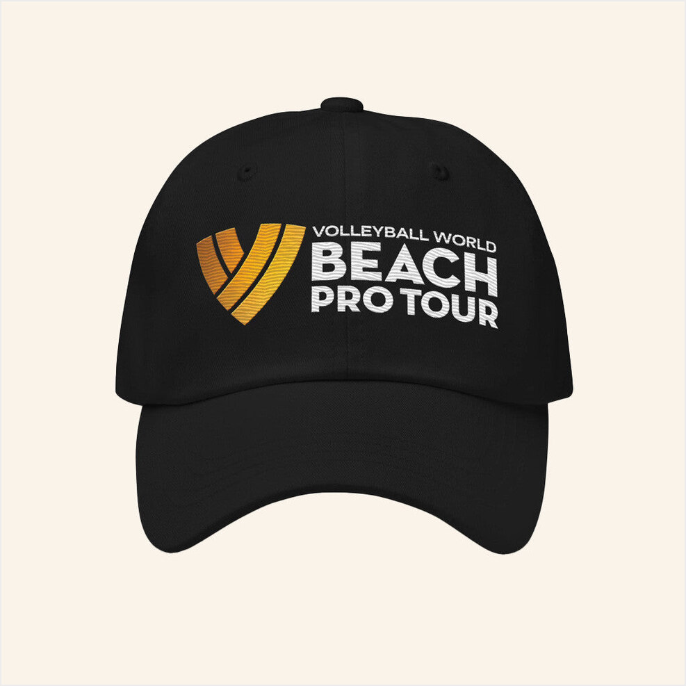 Volleyball World Merch Beach Pro Tour Logo Embroidered Hat Gifts For Father Gifts For BFF-1